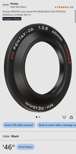 Pentax paraluce - paraluce, mh-re49